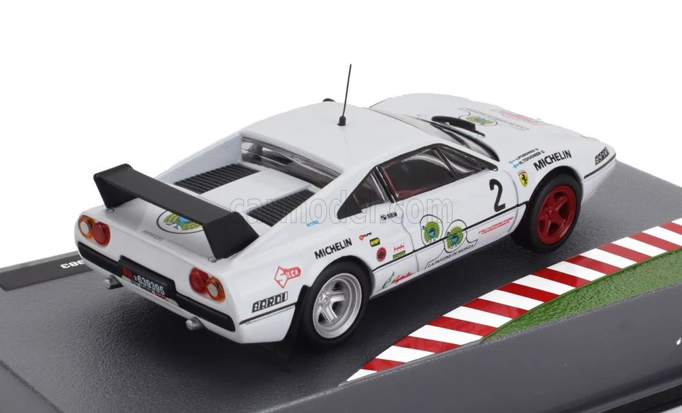 MODELLINO AUTO STATICO FERRARI 308 GTB RALLY MONZA 1983 HENRI TOIVONEN 1:43 - Immagine 2 di 4