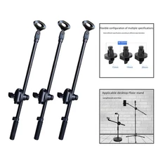 Microphone Crossbar Arm Tripod Pole Accessories Multipurpose Phone Holder for