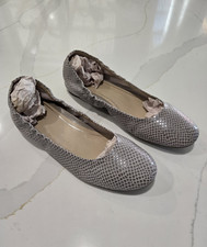 VIONIC Alexa Women's Orthotic Ballet Flats Size 11 Embossed Lizard Leather NEW