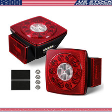 12v Submersible Square Led Trailer Light Red White Led Stop Turn Tail Reverse B 12v Submersible Square Led Trailer Light Red White Led Stop Turn Tail Reverse B