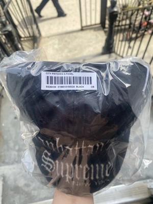 Supreme City Patches 6 Panel Hat Black | eBay