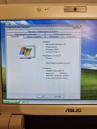Netbook Asus Eeepc 900 1gb Ram 4gb Ssd - Foto 3 di 6