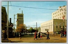 c1960s Tyler Texas Street View Rose Capital Spring Ave Erwin St Vintage Postcard