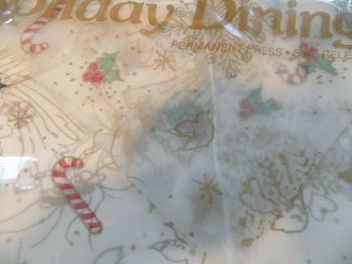 Tobin Home Fashions Christmas Runner ~ Sheer ~ Angels ~ 15" X 70" ~ Vintage ~New - Picture 2 of 2