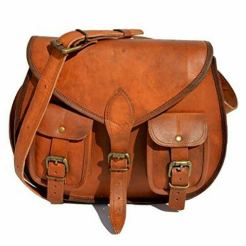 Women's New Leather Shoulder Purse Handmade Satchel Messenger Crossbody Bag - Picture 1 of 3