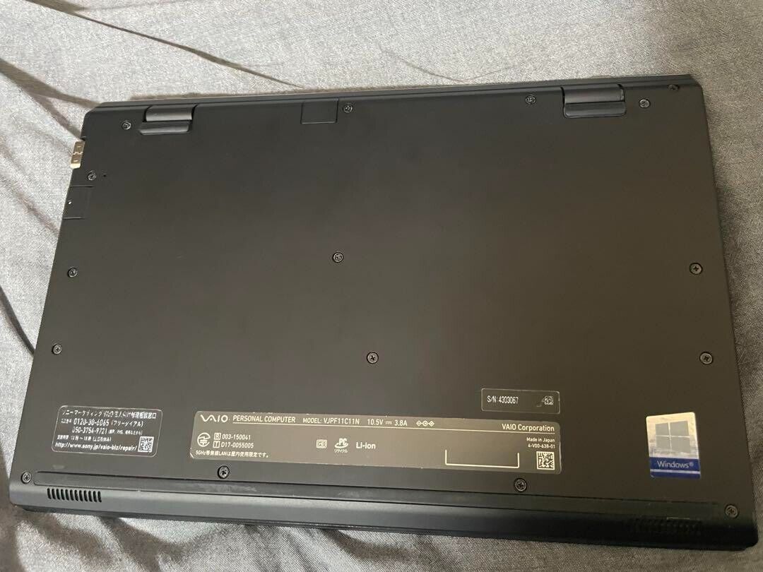 SONY VAIO VJPF11C11N Intel I7-8550U 1.80GHz SSD 256GB RAM SONY VAIO VJPF11C11N Intel I7-8550U 1.80GHz SSD 256GB RAM