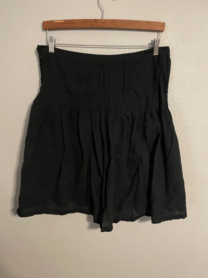 Speechless Juniors Skirt Size 11 Black Floral Embroidered Beaded Whimsigoth Y2K - Image 2 of 4