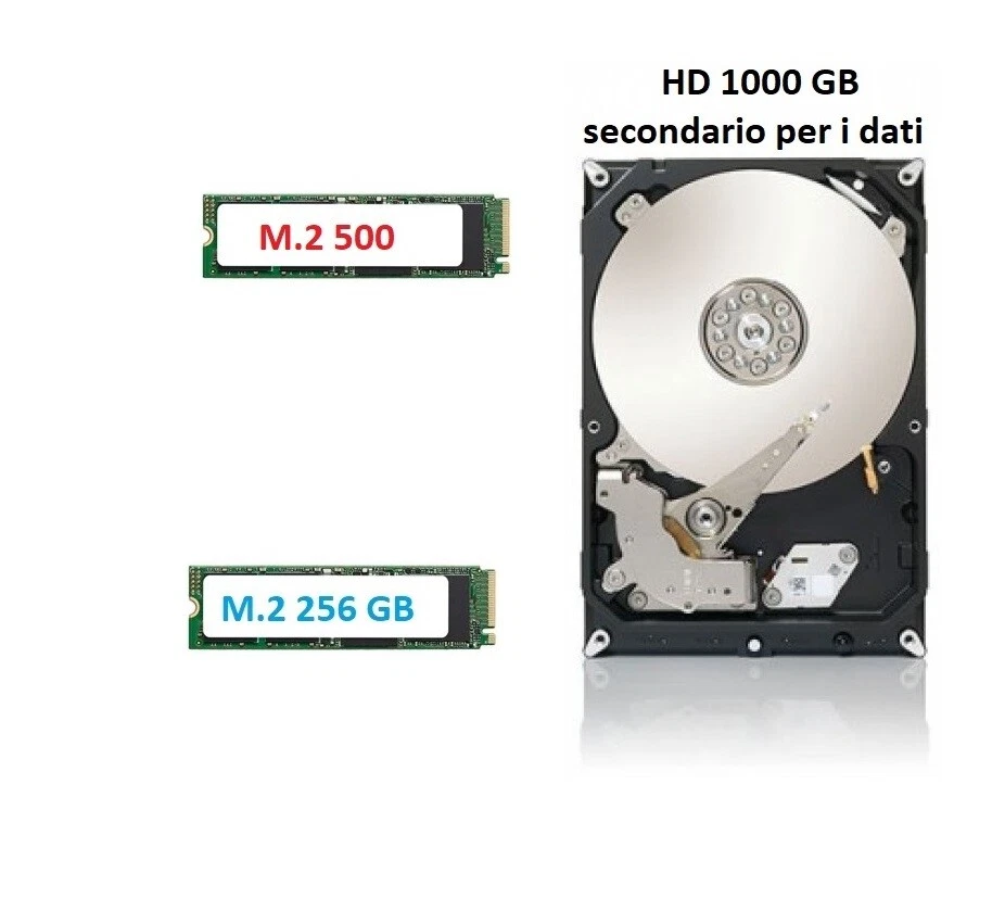 PC Desktop i5 11400 I7 11700 Ram 8 16 GB m.2 256 500 1000 GB WIFI WINDOWS11 HDMI - Immagine 3 di 4