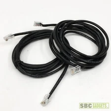 CAT5 Ethernet Internet Cord Black 10ft Comes in a 2-Pack -Ships Same Day