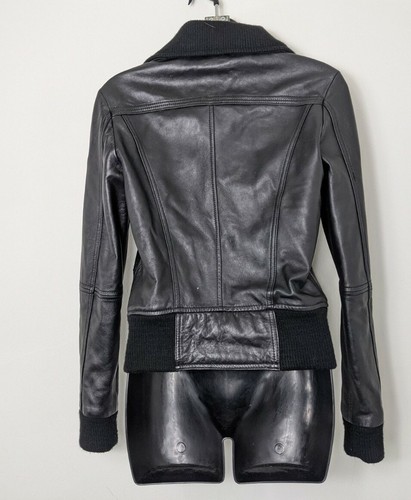 Portmans Black Lambskin Leather Short 