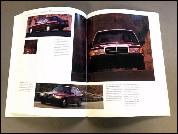 1988 Mercedes Benz 190 190E 190D 46-page Original Sales Brochure Catalog Foto 4 de 4