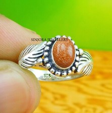 Sunstone Gemstone 925 sterling silver handmade Gift Ring US size 5 to 13