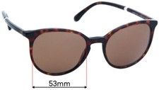 SFx Replacement Sunglass Lenses fits Chanel 5394-H - 53mm Wide