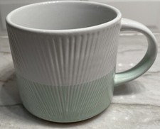 UPC 762111000569 product image for Starbucks Seaglass Stacking Mug 14 fl oz White Green Textured NWT 2014 | upcitemdb.com