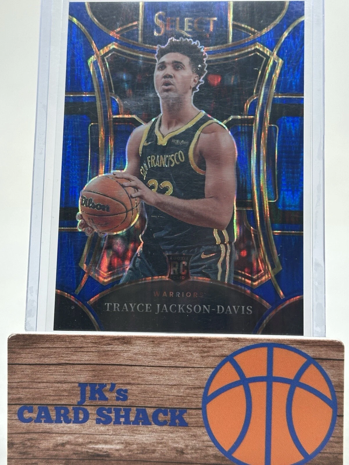 2023-24 Panini Select Trayce Jackson-Davis Mezzanine Blue Flash RC /99 #329