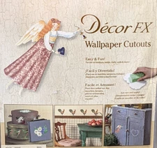 16 Angel Wallpaper Cutouts Cottage Core Shabby Furniture Decoupage Crafts AA93