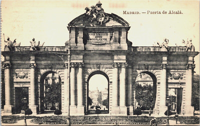 Puerta de Alcala, Madrid Spain, DB, Posted 1917