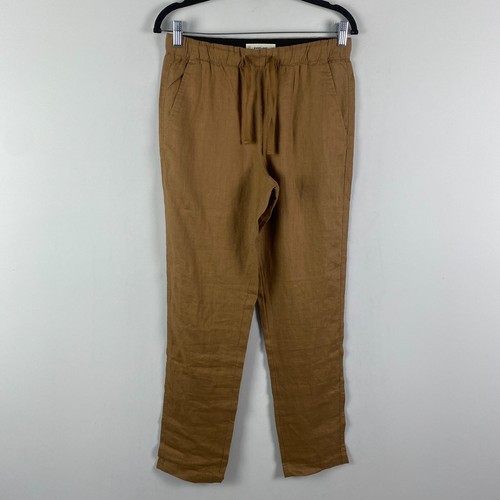 Everlane The Easy Linen Pants Mens XS Brown Drawstring Pockets 30" Inseam