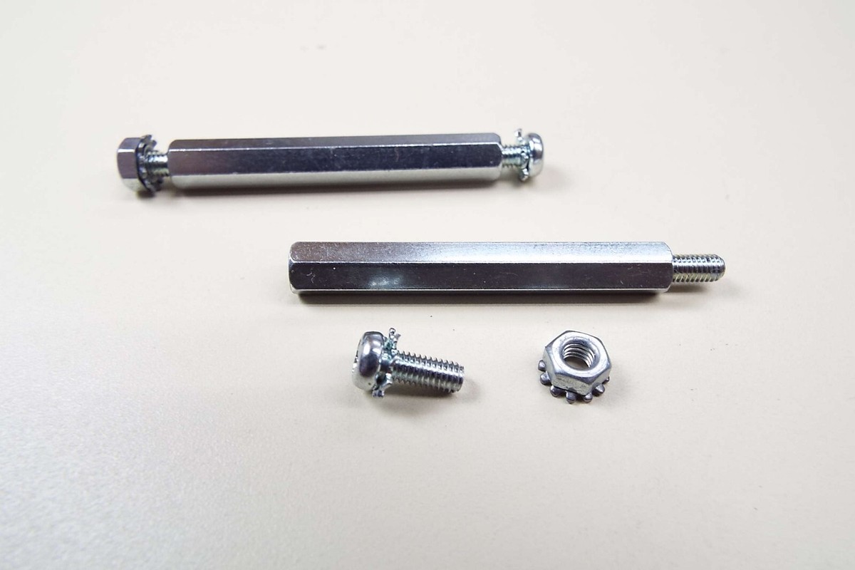 x10 M3.5T x 38mmL x 5mm HEX MALE FEMALE STEEL ZINC STANDOFF SPACER
