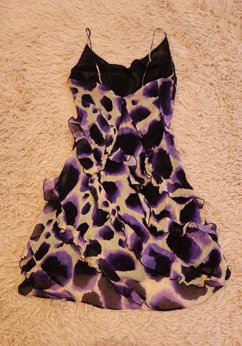 RAT & BOA Vale Ruffle Min iDress in Purple Print XS - Picture 9 of 17