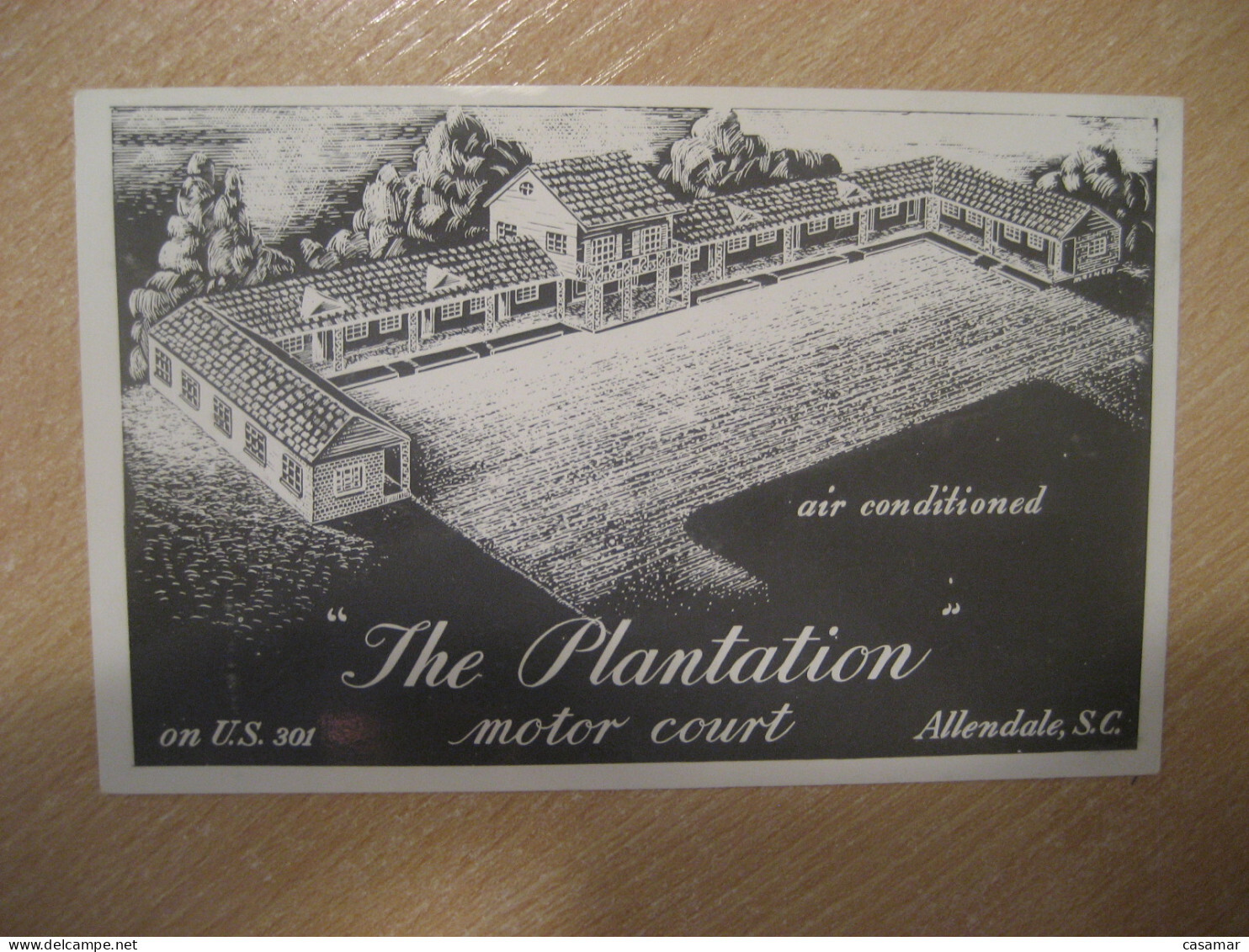 Allendale South Carolina The Plantation Motor Court Hotel Postcard USA