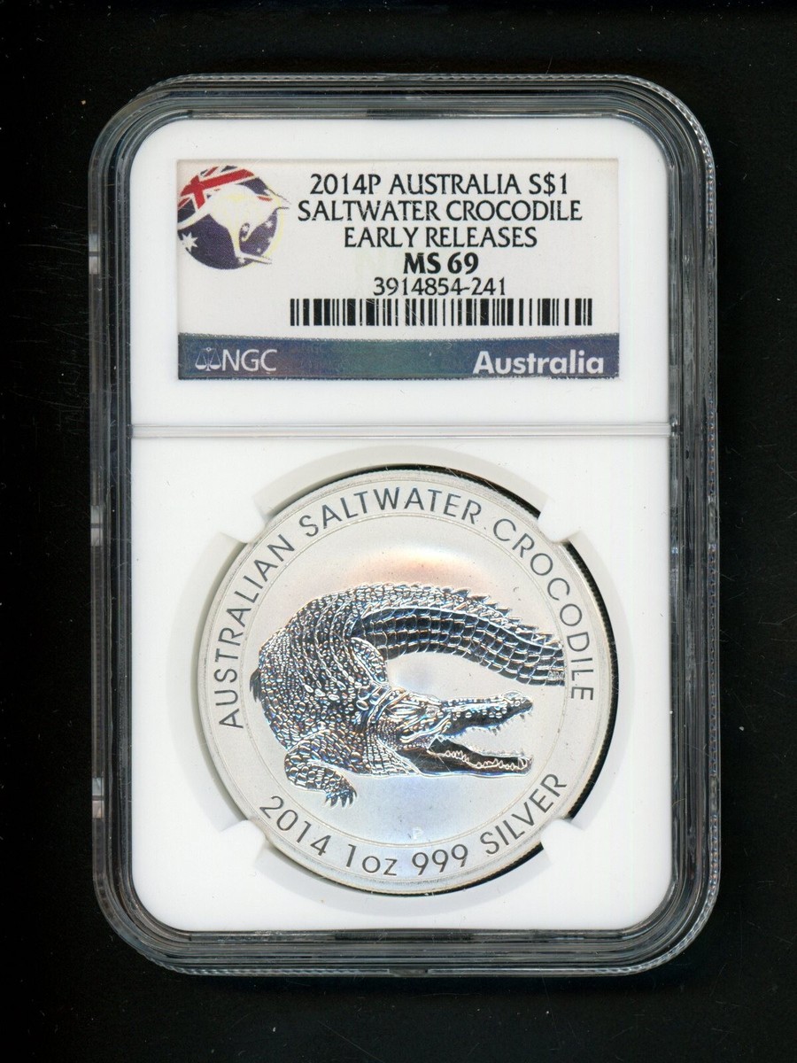 2015年オーストラリアクロコダイル1onシルバー 2015 Australia 1 oz Silver Saltwater Crocodile (Agro Junior