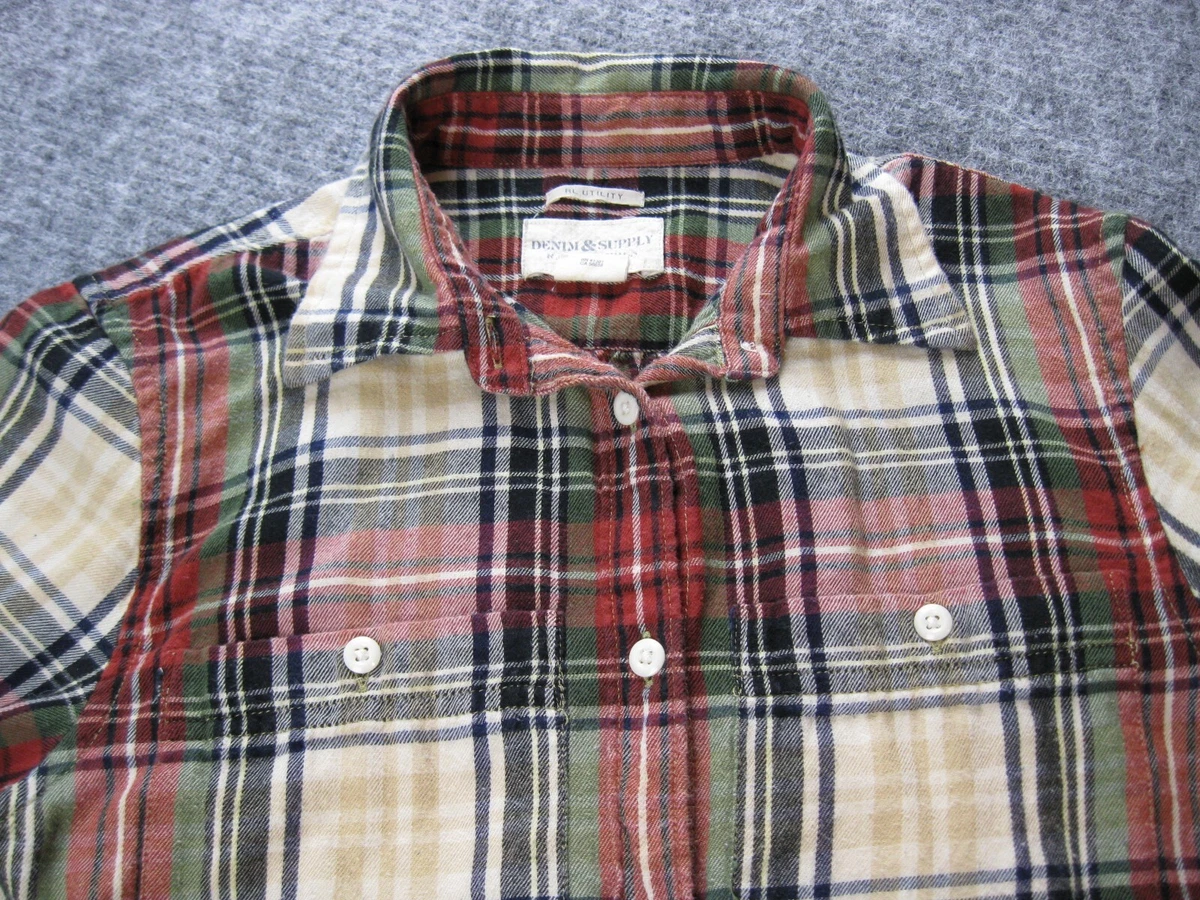 Denim and supply plaid shirt Clearance