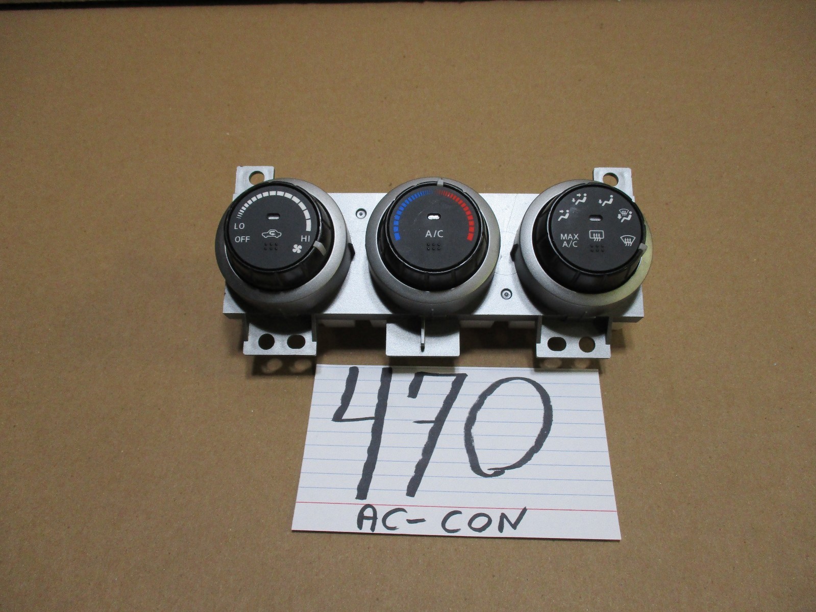 11 12 13 14 15 Nissan Rogue AC and Heater Control Used Stock #470-AC 