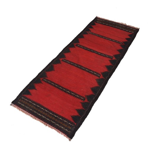 Vintage Tribal Hand-Knotted Rug Traditional Kilim Wool Rug 2'x5'1 ft - B21294 - Picture 6 of 7
