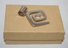 Silpada Sterling Silver Geometric Maze Swirl Slide Pendant S0377