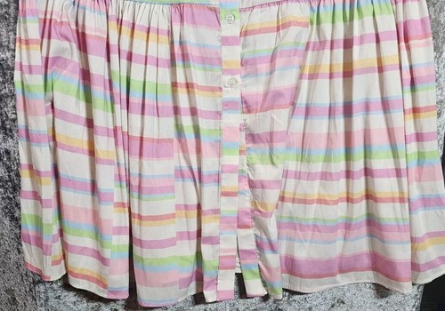 GDG Actuel gestreiftes Träger Midi Sommerkleid rosa Größe UK 8-10 neu mit Etikett. - Bild 4 von 11