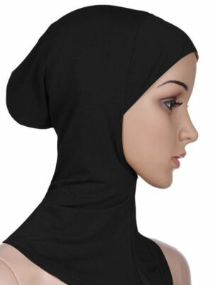Damen Unter Schal Mütze Knochen Haube Ninja Hijab Islamisch Nackenbedeckung Muslim Glänzend 