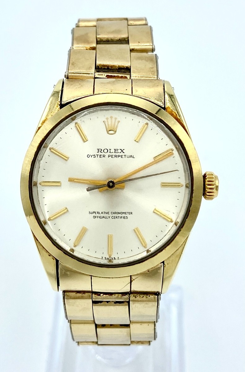Rolex Oyster 空箱 美品 Rolex Oyster Perpetual 1967 Gold Plated Watch | eBay