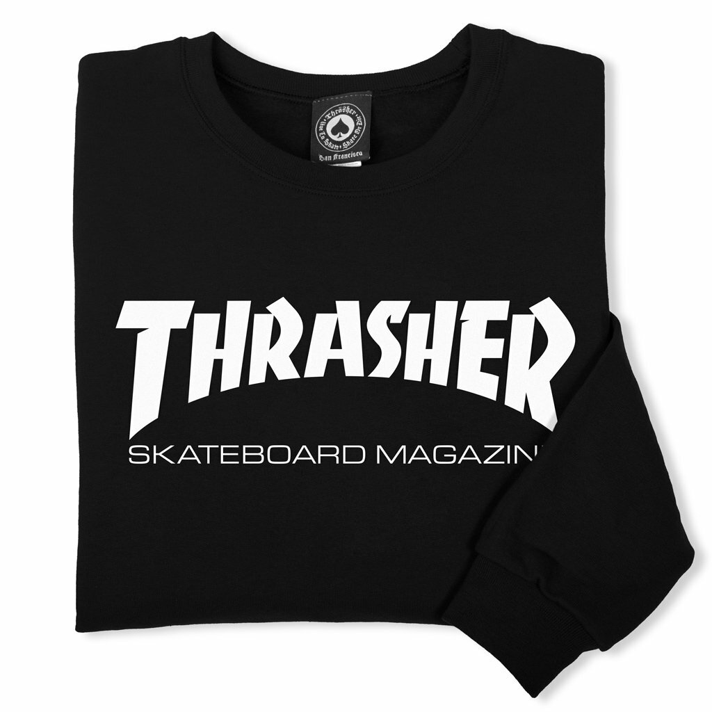 Thrasher Skate Mag Crewneck Sweatshirt (Black) | eBay