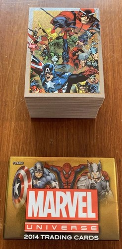 2014 Rittenhouseš„MARVEL Universe Complete Foil Trading Card Set (90) Spider-Man