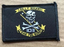 VF 103 F14 Tomcat Morale Patch Jolly Rogers Top Gun Tactical ARMY Hook Military 