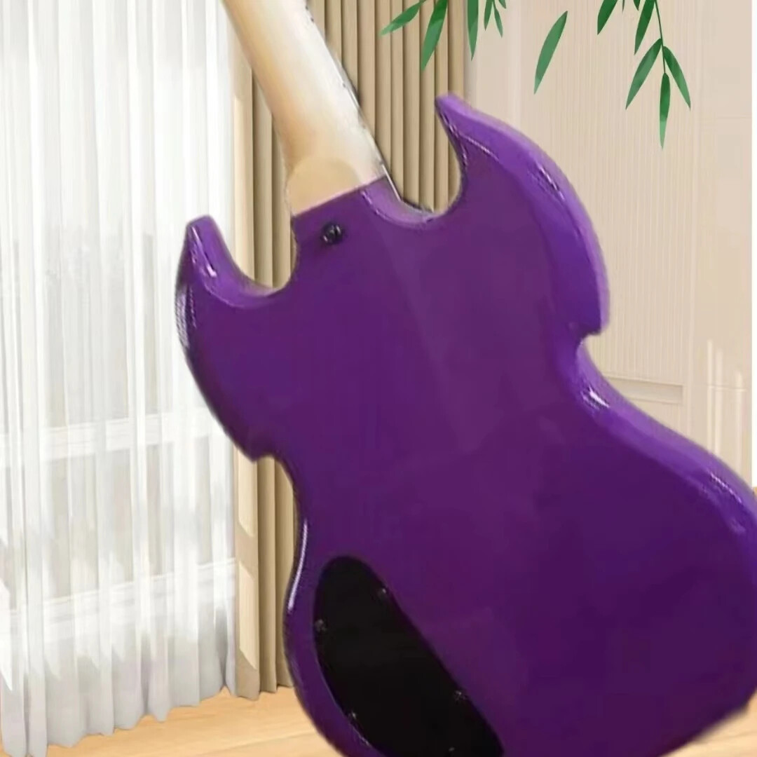 Custom Zakk Wylde Audio Purple Barbarian Black Bullseye SG