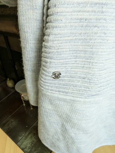 Lululemon Größe 4/6? Sit In Lotus Wickel offen hellblau Merinowolle Taschen - Bild 7 von 14