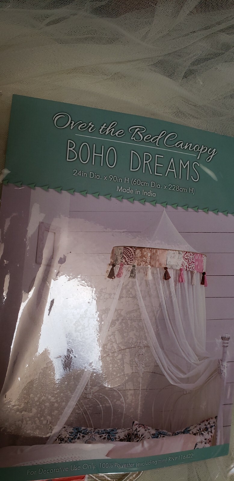 NEW Over the bed canopy 2 FT diameter