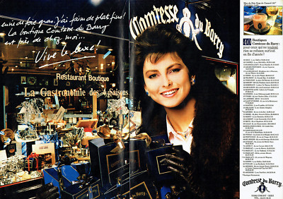 Advertising 088 1985 Restaurant Boutique La Comtesse du Barry (2 pa