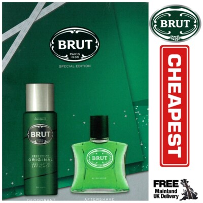 BRUT Aftershave 100 Ml & Deodorant 200 Ml Christmas Great