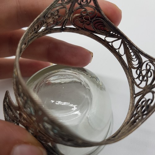 Sowjetisches Senfglas  , filigran , versilbert -  Gramm  I.9 - Bild 11 von 12