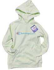 Champion Heritage Youth 8 Pullover Hoodie Fleece Slash Pockets Green, NEW