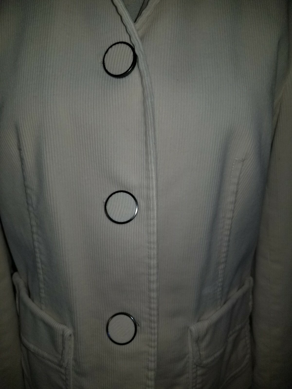 Talbots beige Jacket Blazer down embellished bott… - image 2