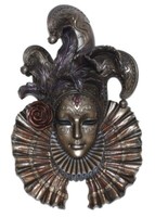 "Venezianische Maske \"Il Giullare\" Der Hofnarr H 31 Cm Wanddekoration Kunstharz"