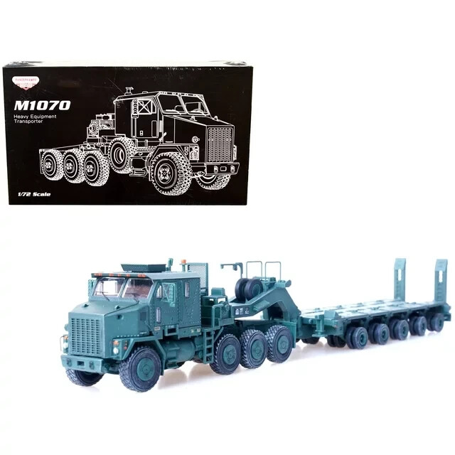 M1070 Heavy Equipment Transporter - Army Green - 1/72 Scale Model