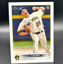 2022 Topps Series 1 AARON ASHBY (RC) Rookie Card #78 Milwaukee Brewers. rookie card picture
