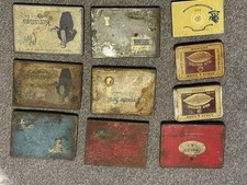 Old Vintage Tobacco Cigarette Tins Kensitas Adkin Nut Brown Private Seal