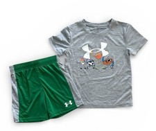 Under Armour Boys 2-Piece Outfit Set Size 6 NWT Graphic Sports Tee  Shorts