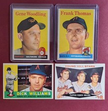Vintage 1958 1960 Topps Old Baseball Cards 4-card Star Lot  *Vg+/Vg-Ex/Ex*